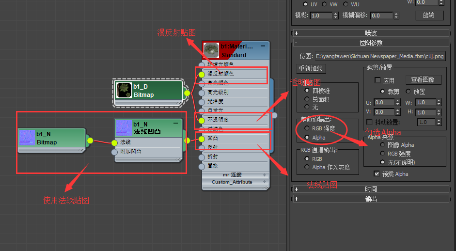 卡通动物模型制作:制作户型白模后,给网格赋予材质,然后展uv,手绘贴图